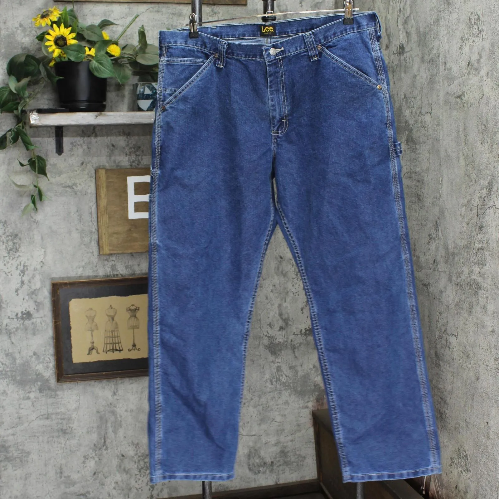Lee LEE Men's Dungarees Losse-Fit Carpenter Jean A0049
