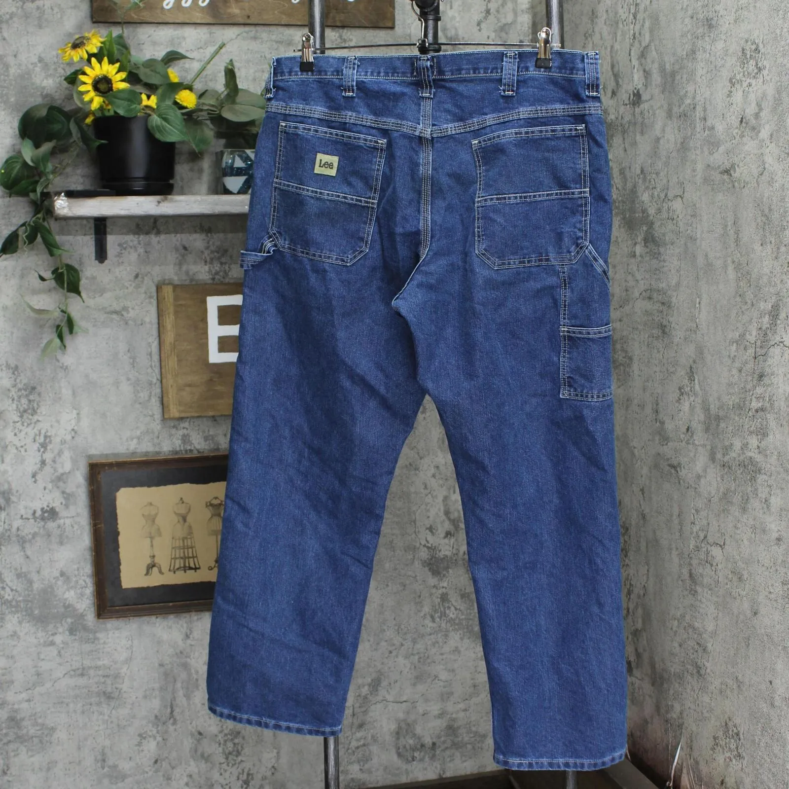 Lee LEE Men's Dungarees Losse-Fit Carpenter Jean A0049