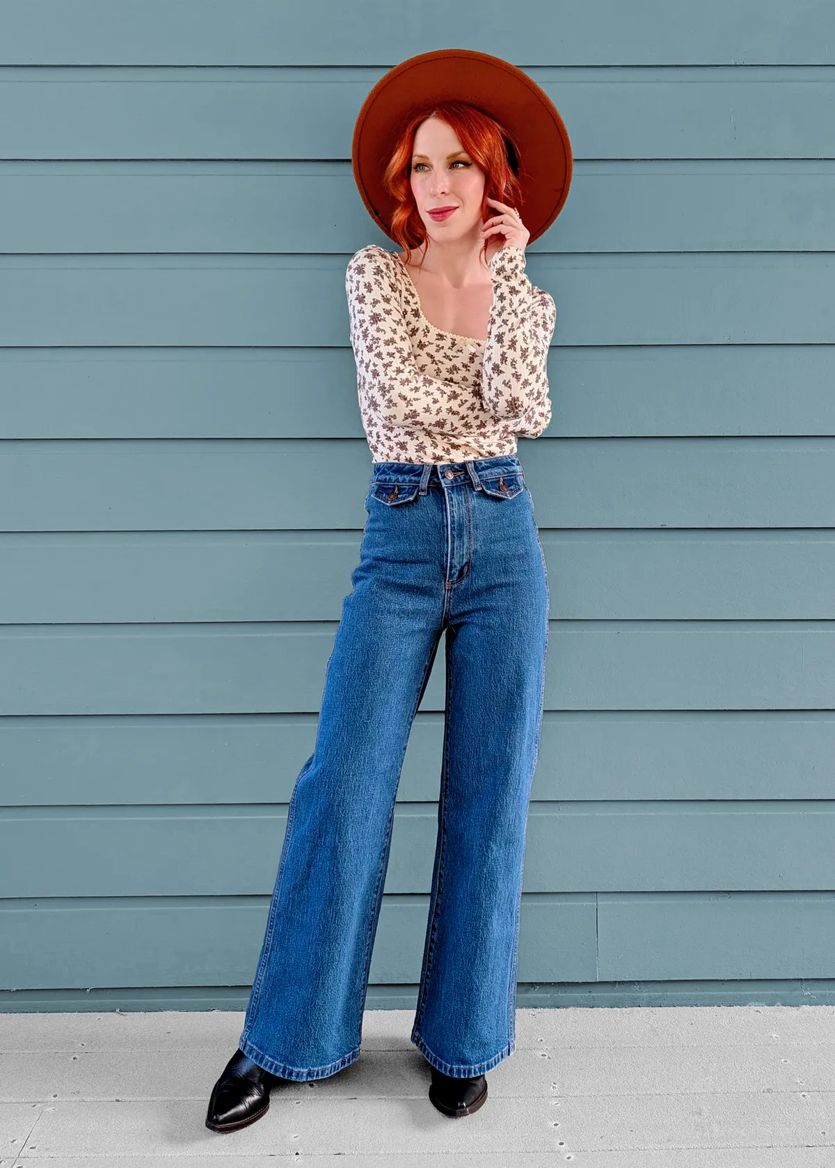 Lia Blue Sailor Jean <br> <i> ankle length </i>