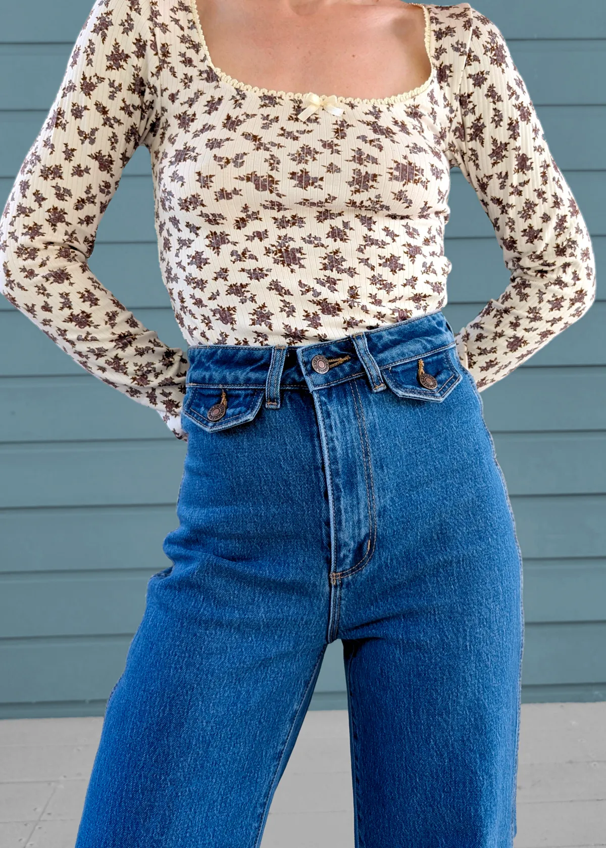 Lia Blue Sailor Jean <br> <i> ankle length </i>