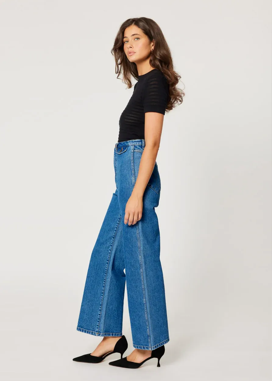 Lia Blue Sailor Jean <br> <i> ankle length </i>