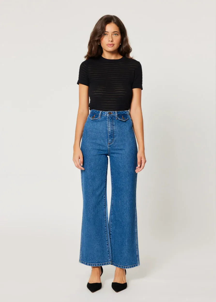Lia Blue Sailor Jean <br> <i> ankle length </i>