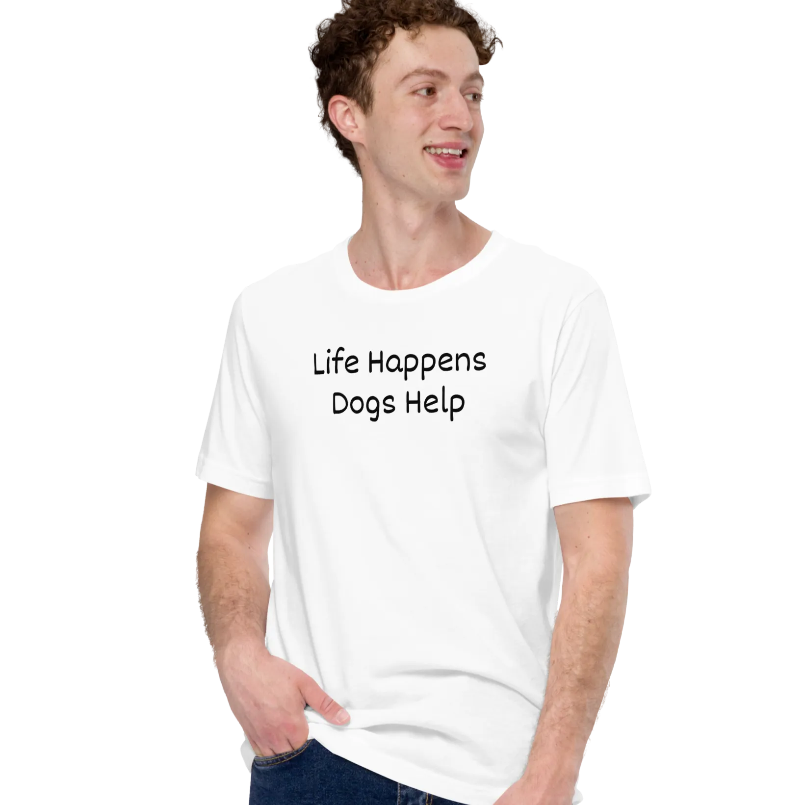 Life Happens, Dogs Help T-Shirts - Light