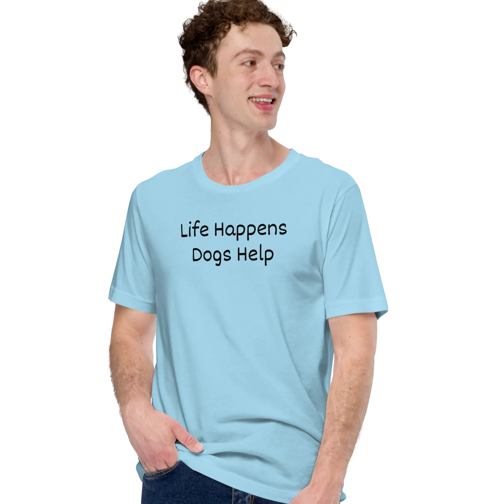 Life Happens, Dogs Help T-Shirts - Light