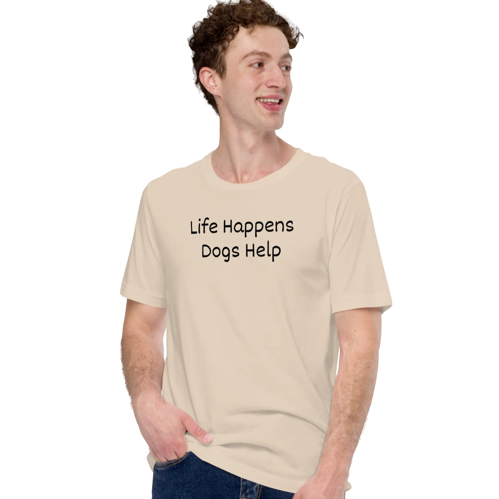 Life Happens, Dogs Help T-Shirts - Light
