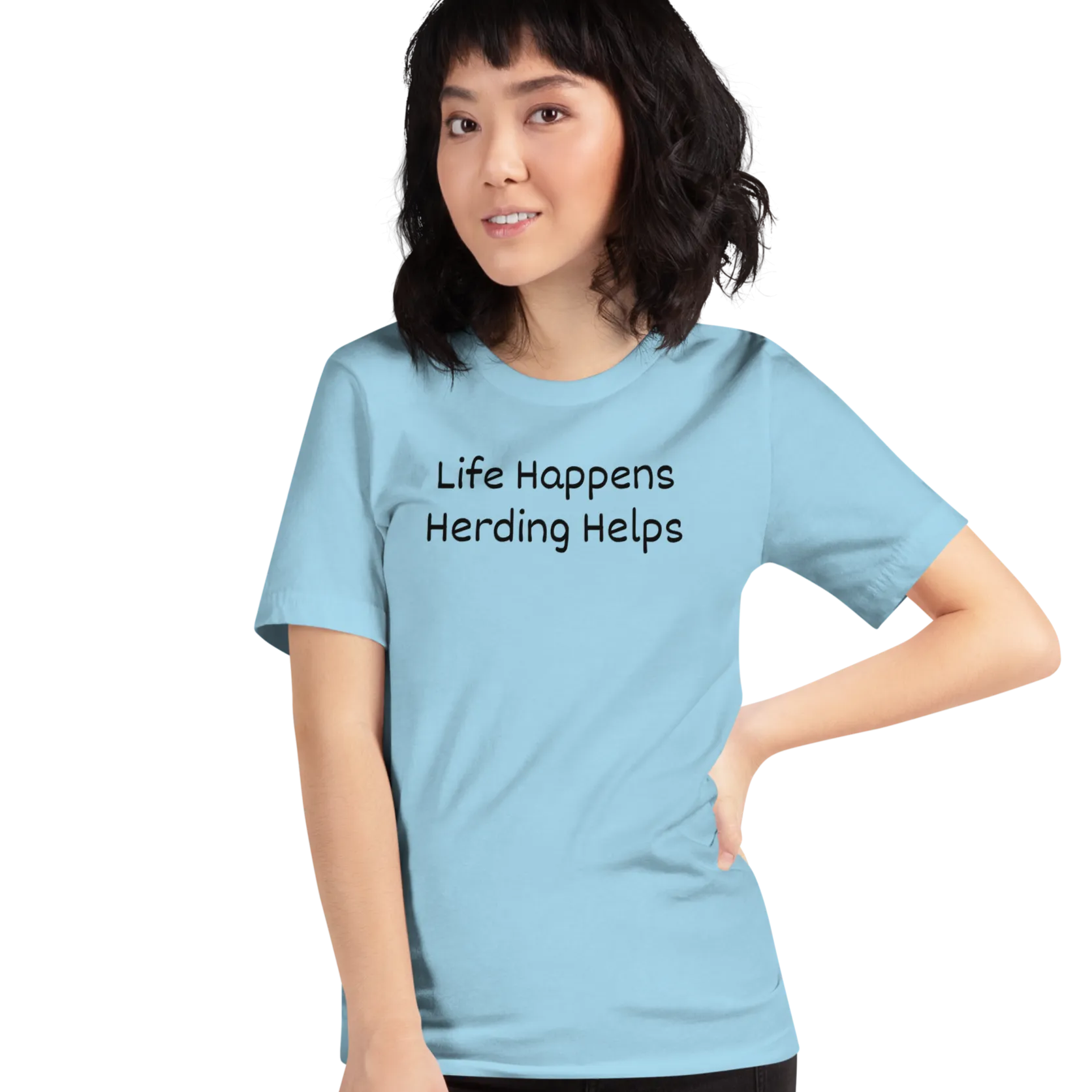 Life Happens, Herding Helps T-Shirts - Light
