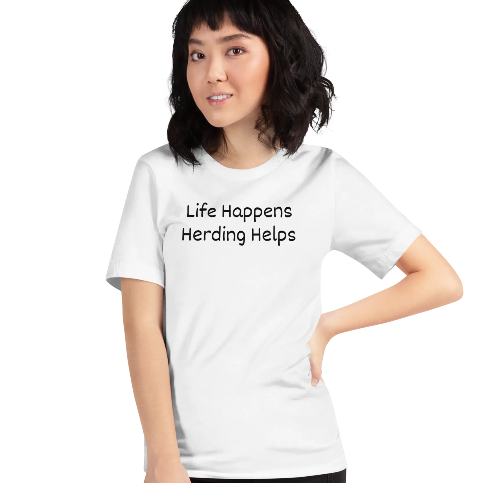Life Happens, Herding Helps T-Shirts - Light