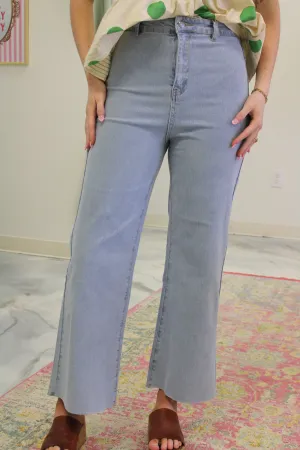 Light Denim Cropped Jeans