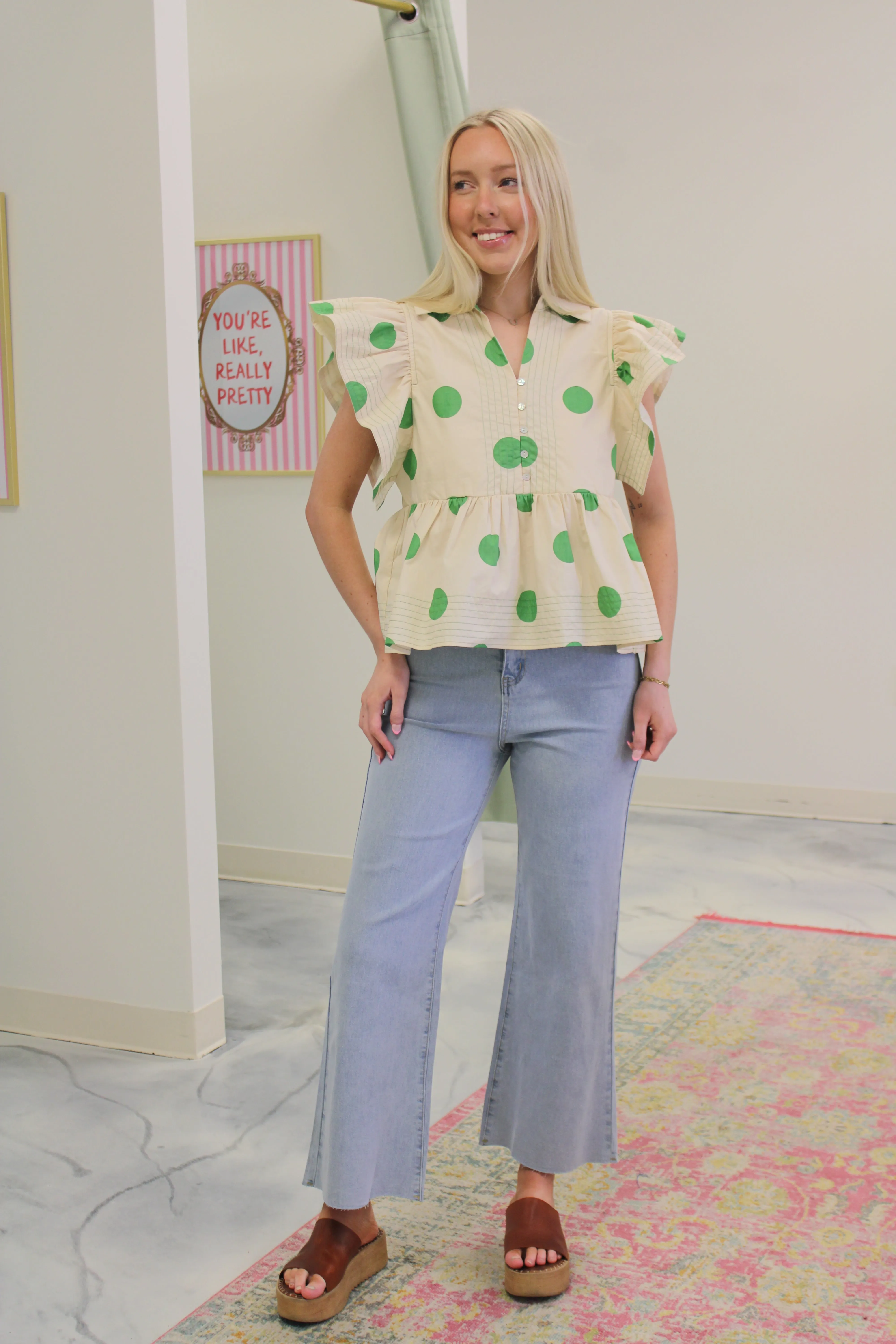 Light Denim Cropped Jeans