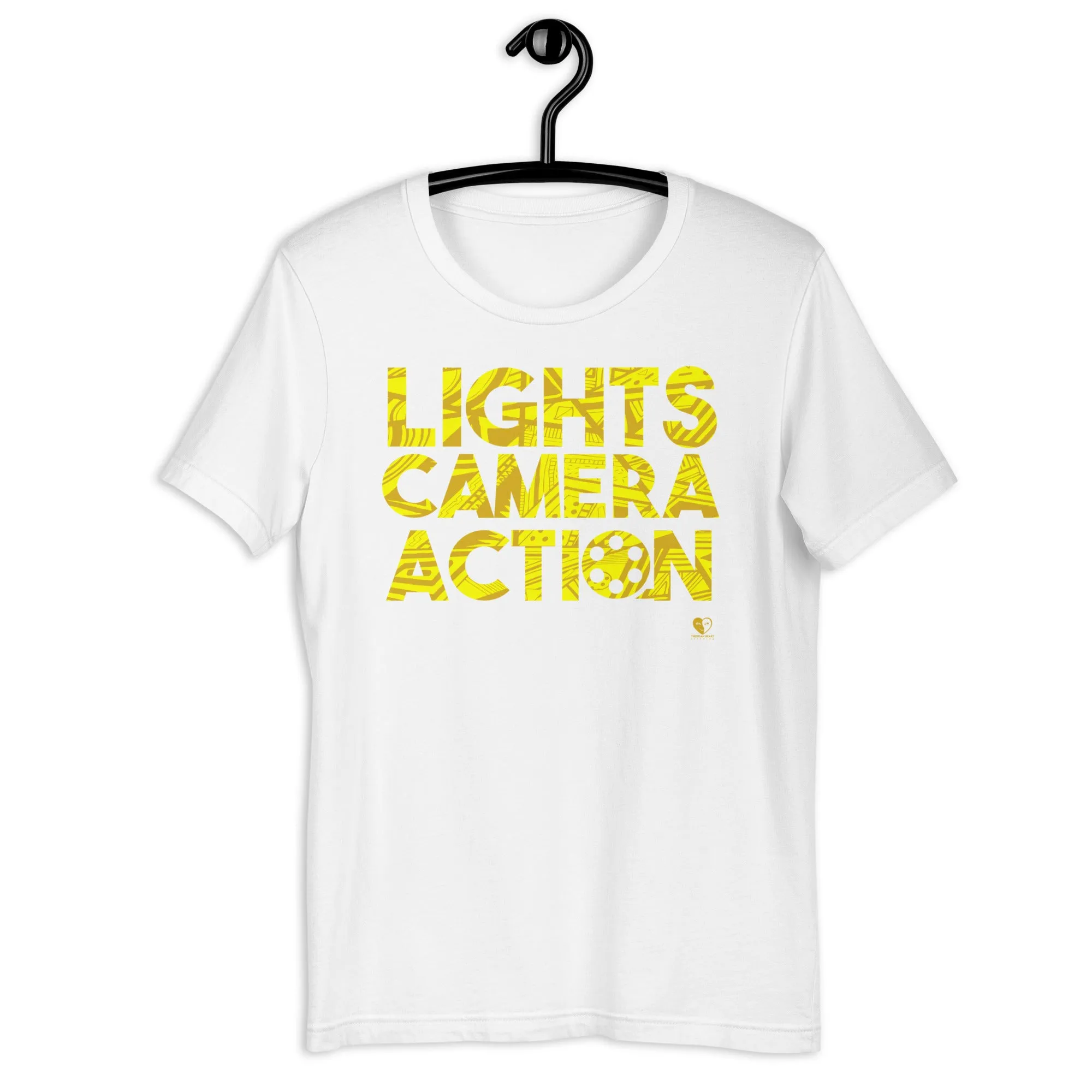 Lights Camera Action Yellow - Short-Sleeve Staple Unisex T-Shirt