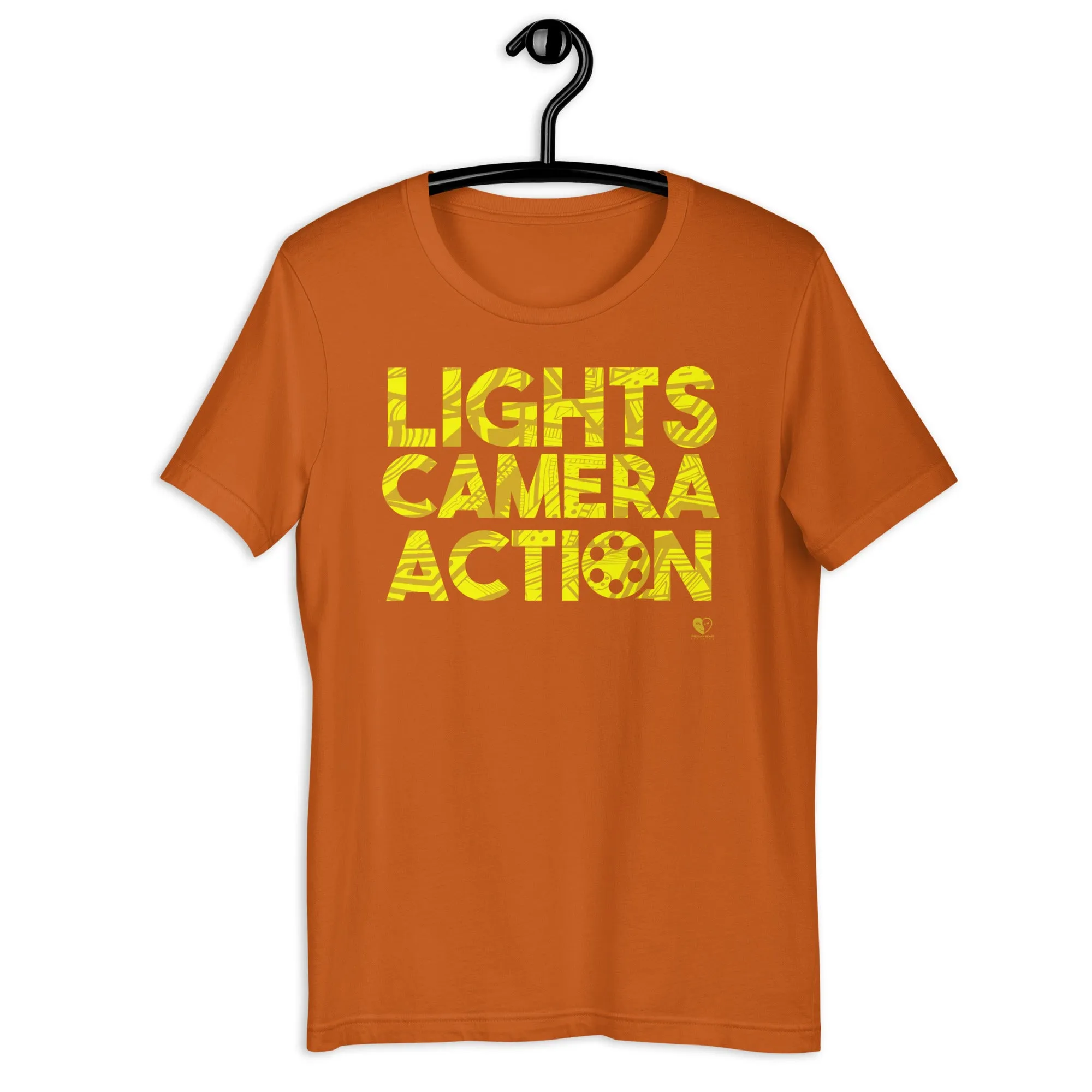 Lights Camera Action Yellow - Short-Sleeve Staple Unisex T-Shirt