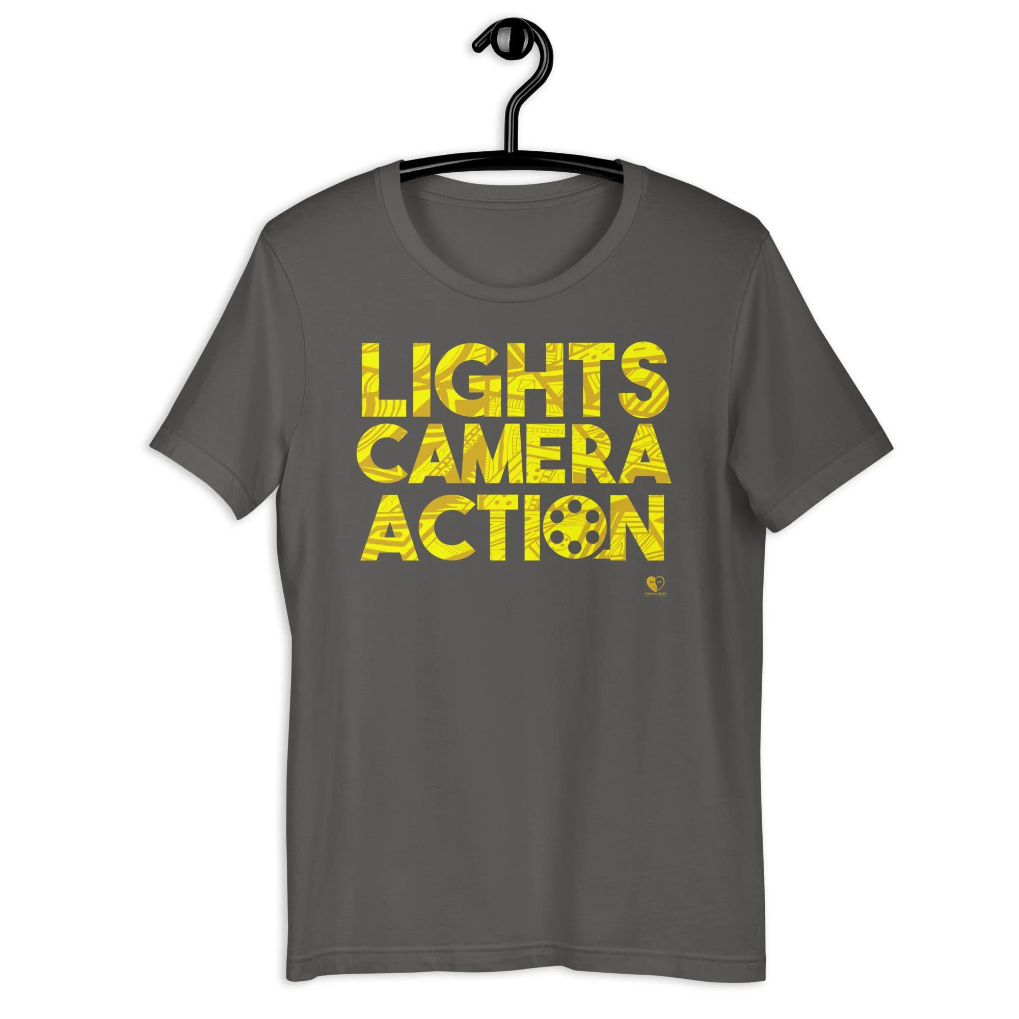Lights Camera Action Yellow - Short-Sleeve Staple Unisex T-Shirt