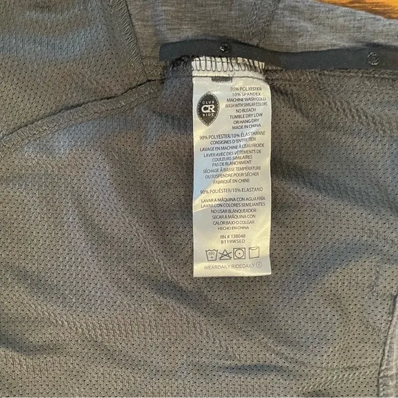 LIKE NEW Women’s Club Ride Eden Modern Trail Shorts, size large, asphalt grey
