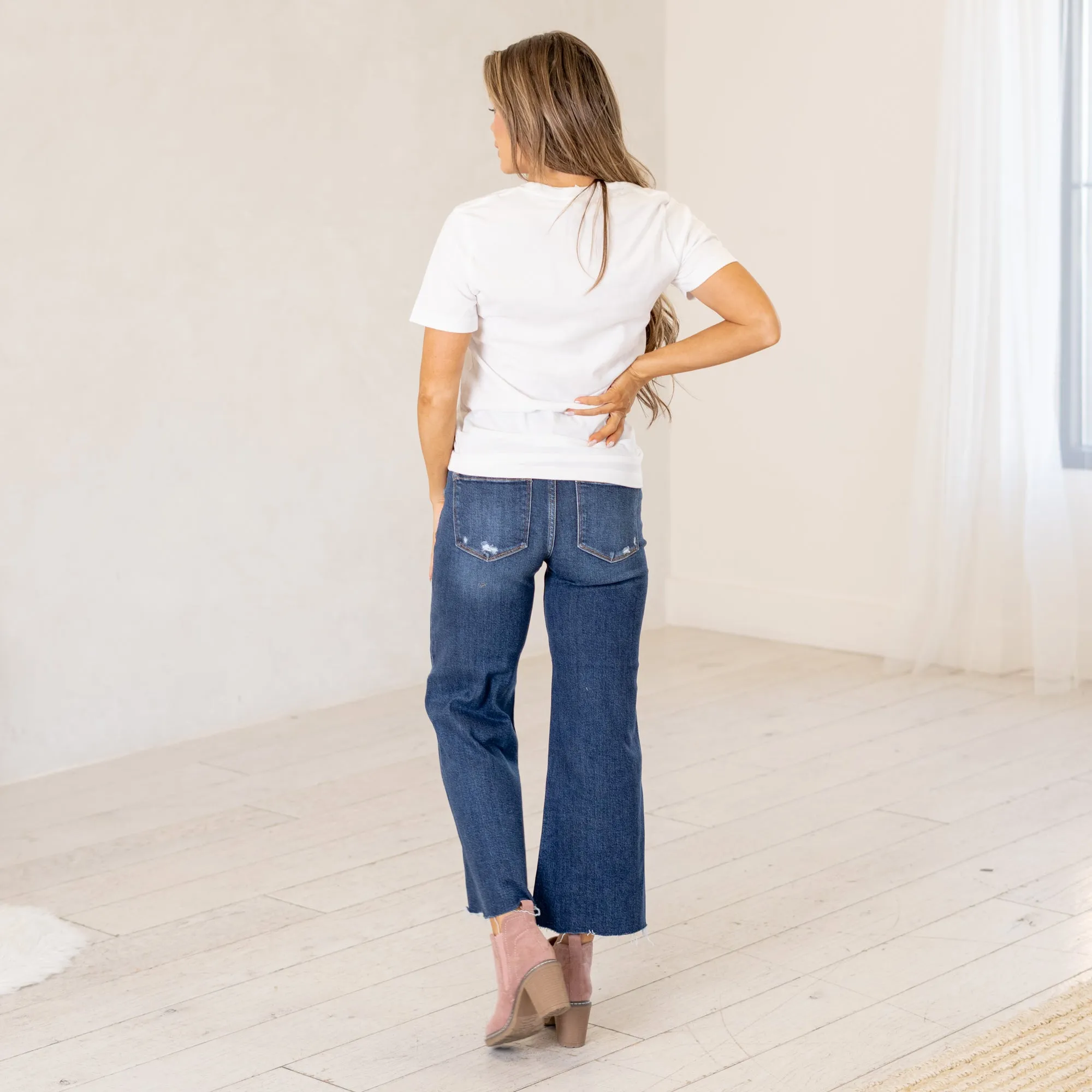 Lillianne High Rise Cropped Flare Regular & Plus Sizes
