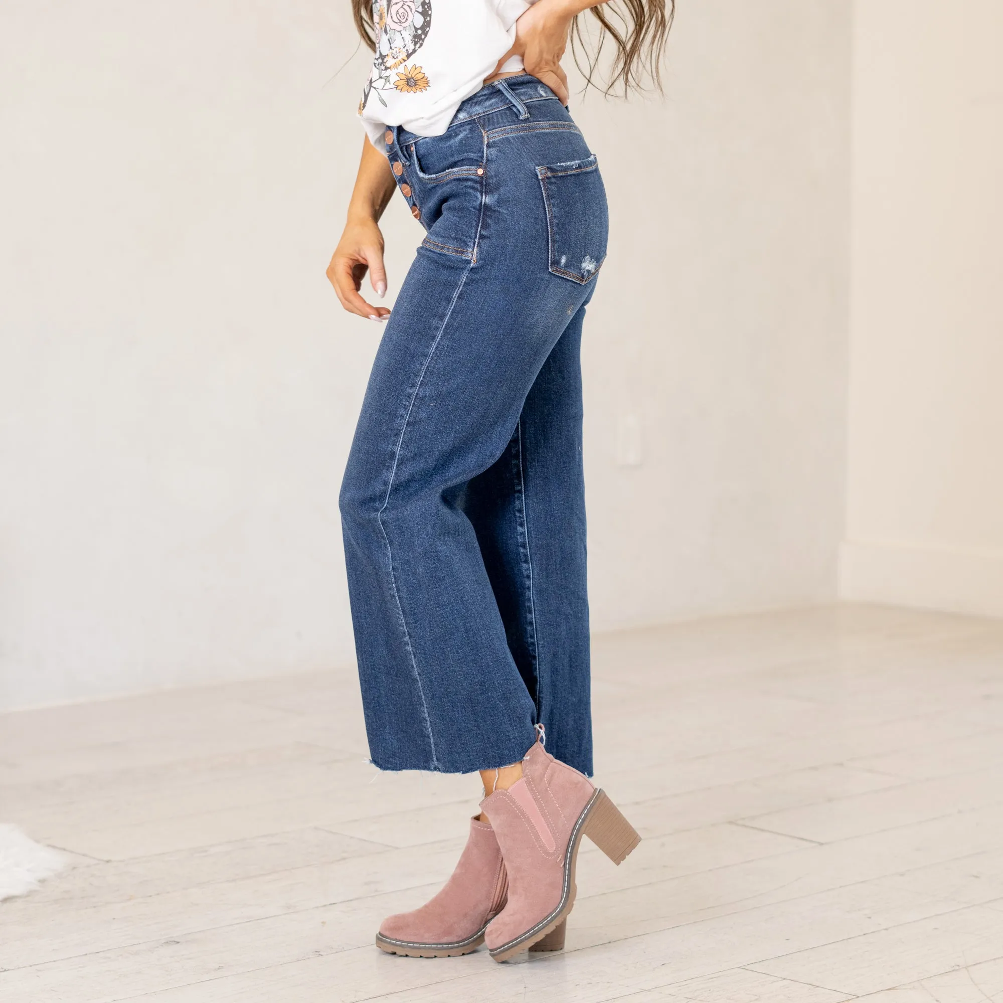 Lillianne High Rise Cropped Flare Regular & Plus Sizes