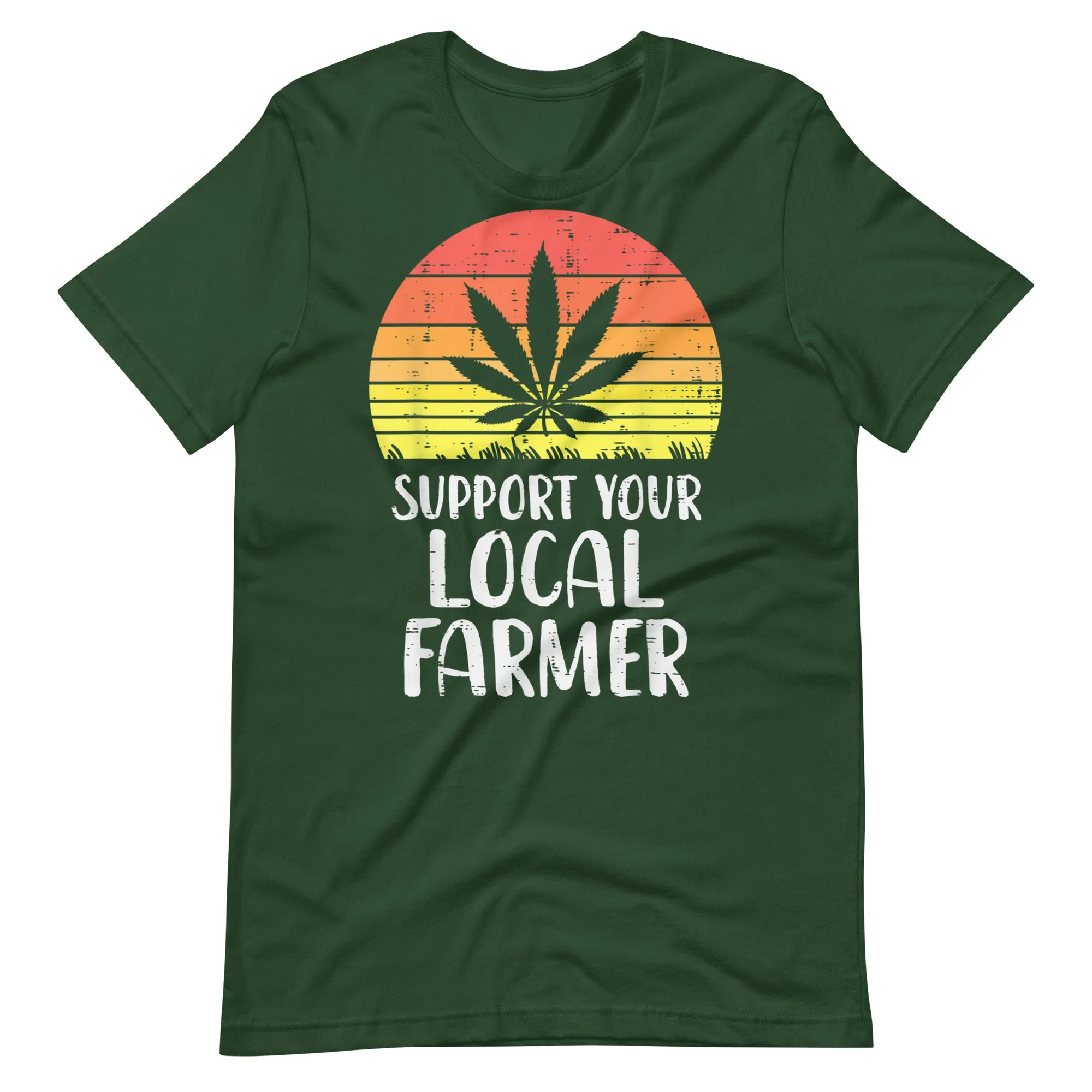Local-Support-Farmer-Weed-Cannabis-Unisex t-shirt