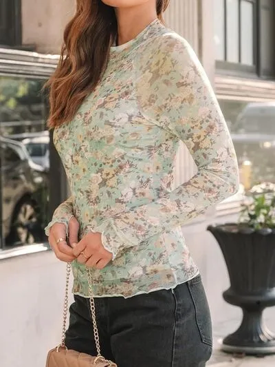 Lovelet Mock Neck Long Sleeve Top