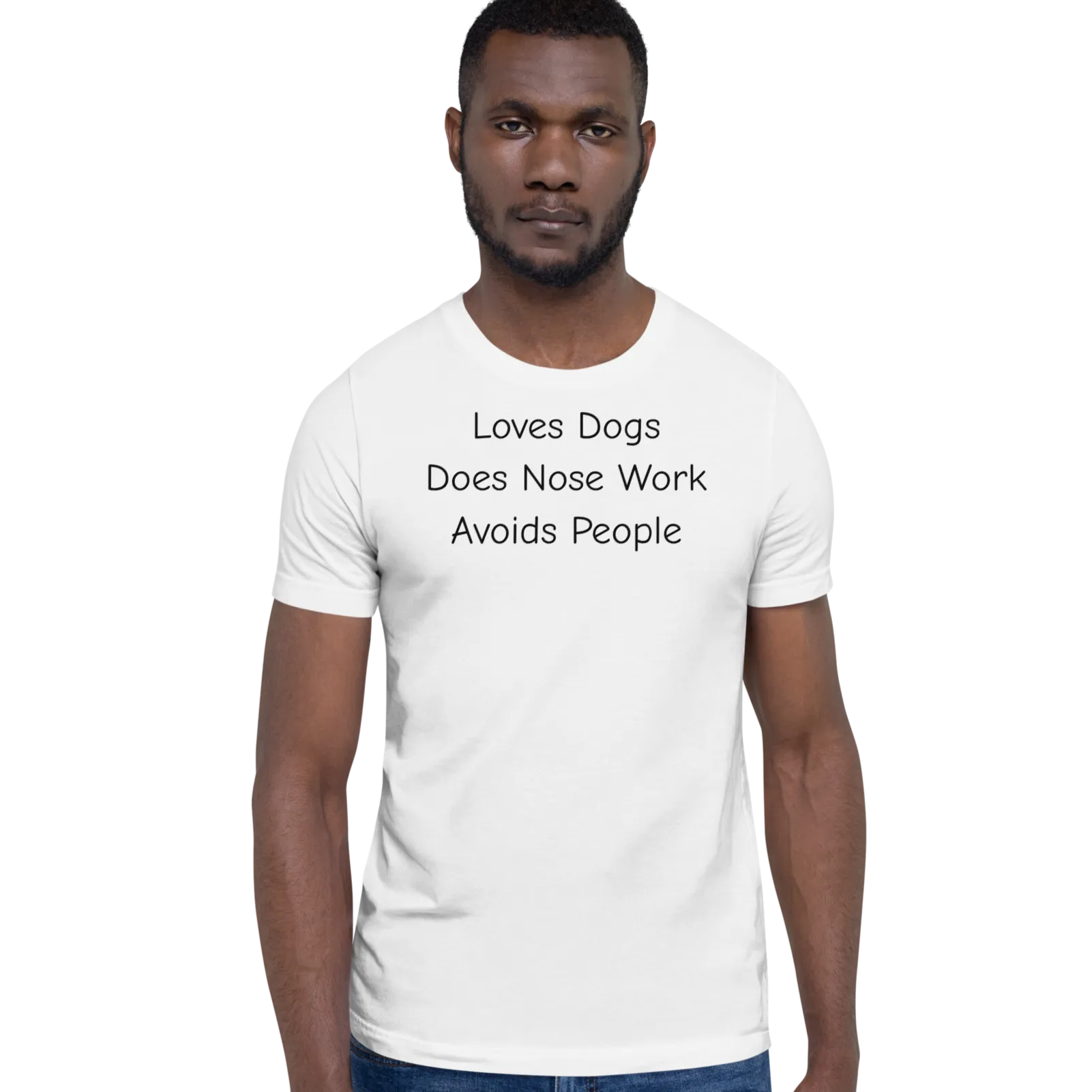 Loves Dogs, Does Nose Work T-Shirts - Light