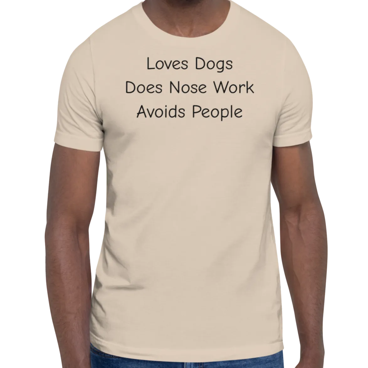 Loves Dogs, Does Nose Work T-Shirts - Light