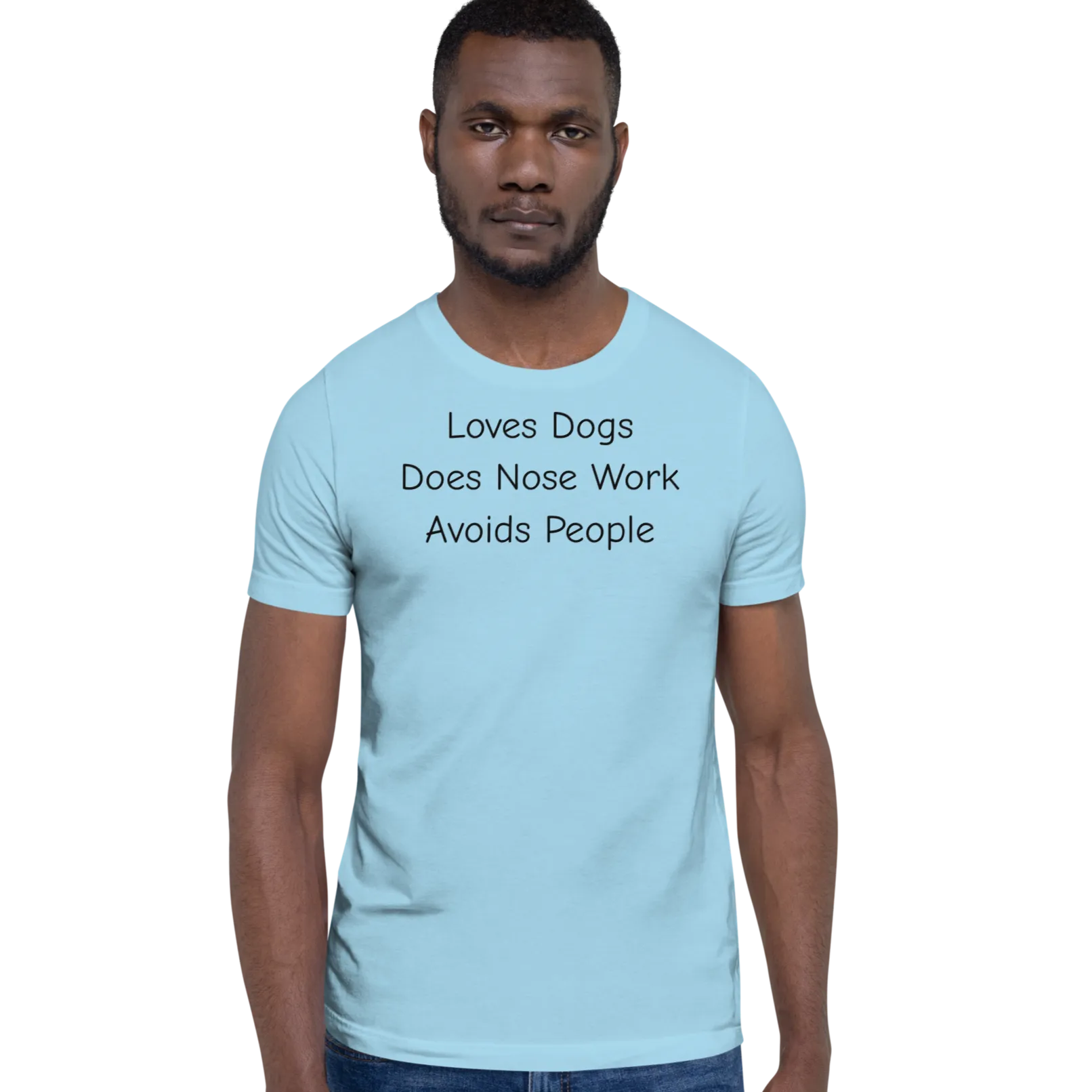 Loves Dogs, Does Nose Work T-Shirts - Light