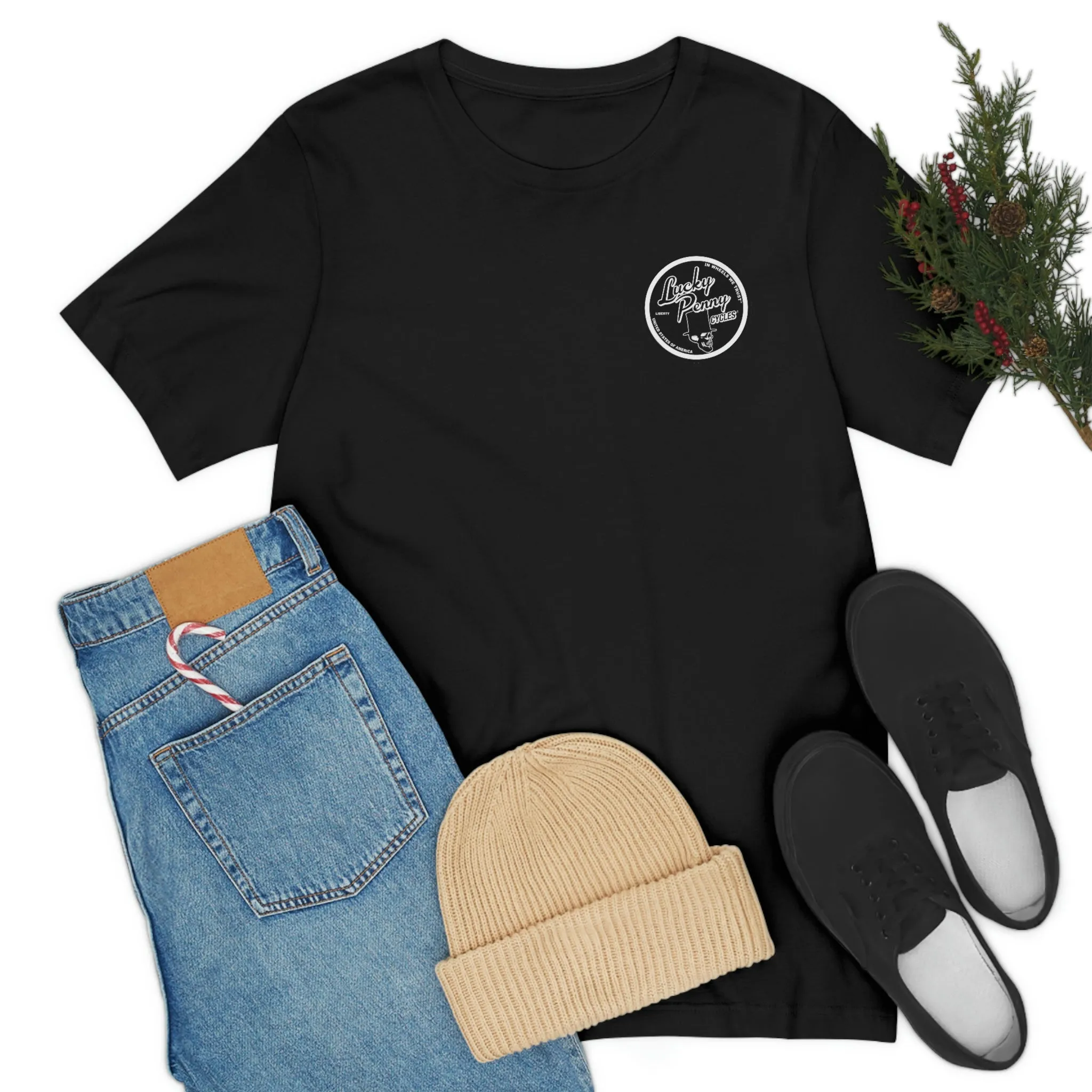 Lucky Penny Cycles Houston Classic Skull T-Shirt