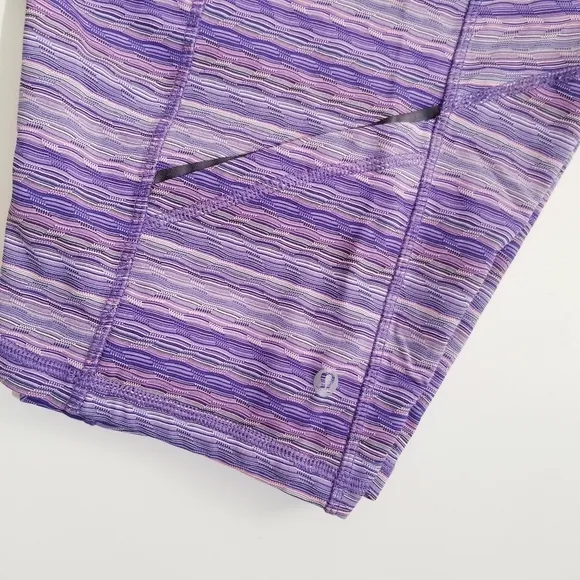 LULULEMON What The Sport Short Pink Space Dye Twist Iris Flower Pink 6