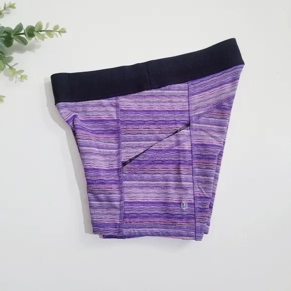 LULULEMON What The Sport Short Pink Space Dye Twist Iris Flower Pink 6