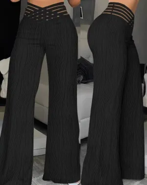 Luna Trousers - Elegant wide-leg pants with a modern cut