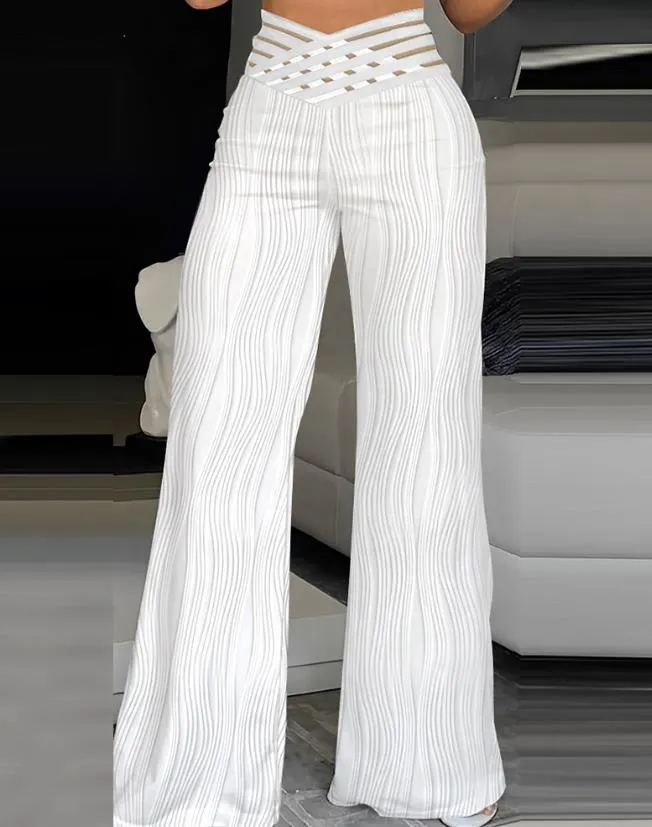 Luna Trousers - Elegant wide-leg pants with a modern cut