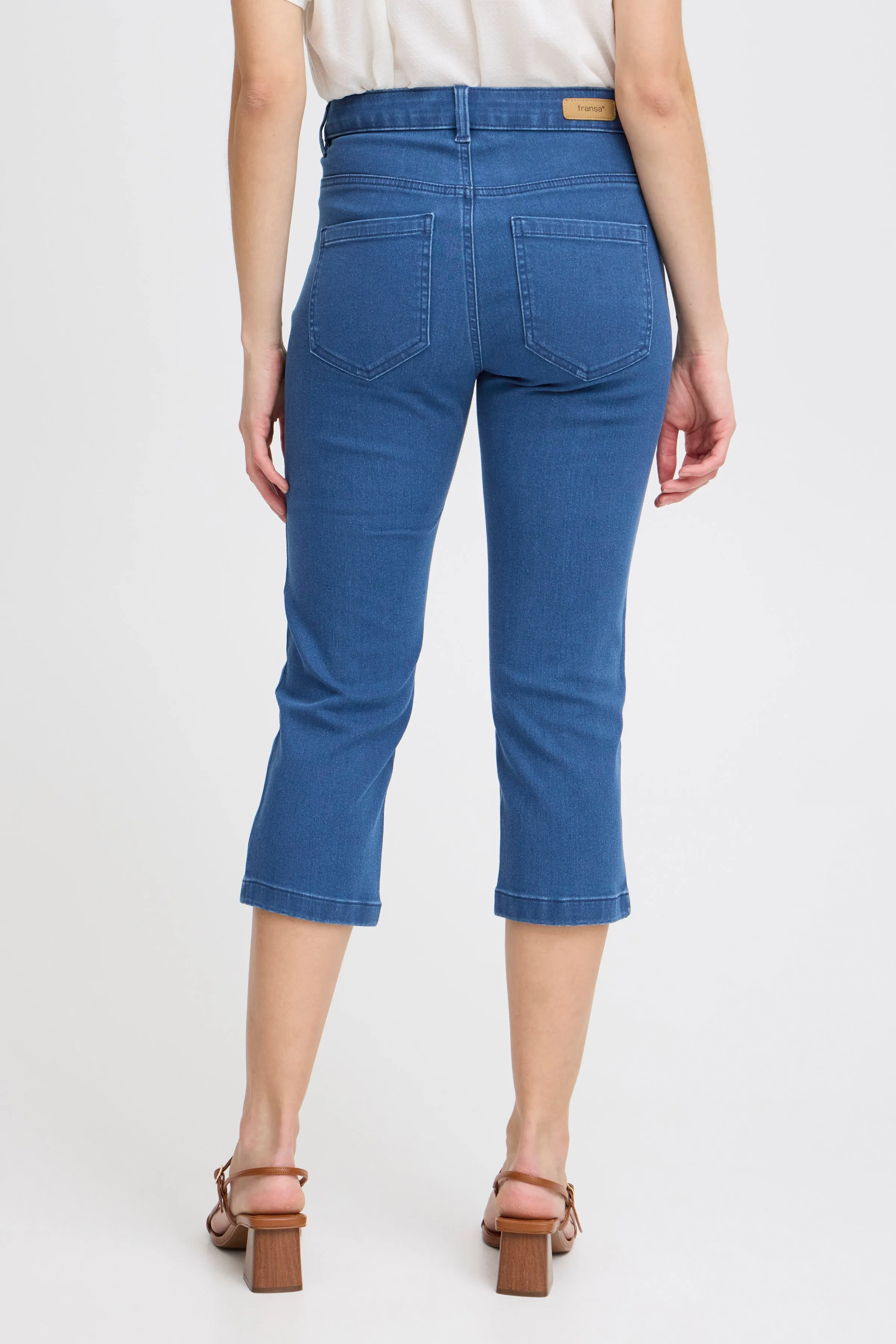 Luxe Elli Cropped Jean | Mid Blue Denim