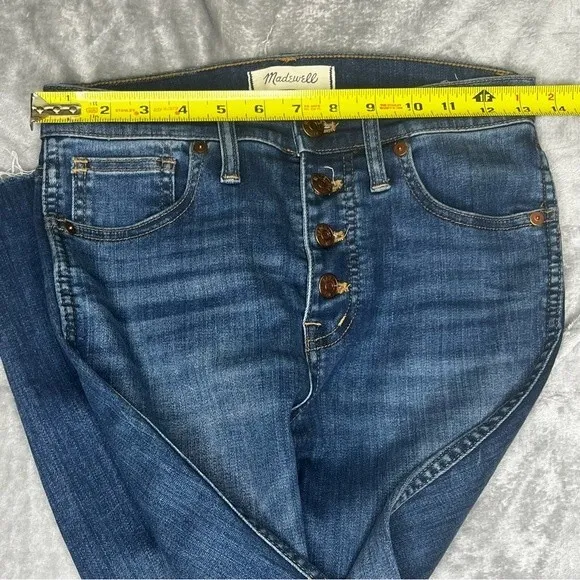 Madewell 10&quot; High-Rise Skinny Crop Jeans: Button-Front TENCEL™ Denim Edi…