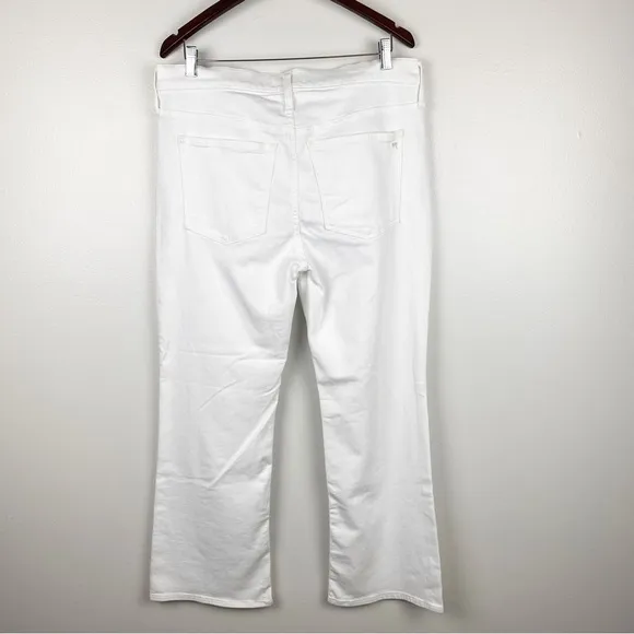 Madewell Kick Out Crop Jeans Mid-Rise White Size 31 NWT