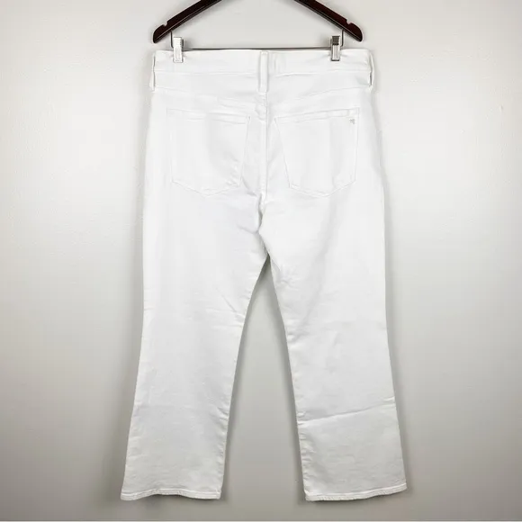 Madewell Kick Out Crop Jeans Mid-Rise White Size 31 NWT