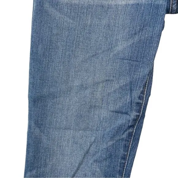 Madewell Medium Blue Chewed Hem Cali Demi Boot Kick Flare Jeans - 27