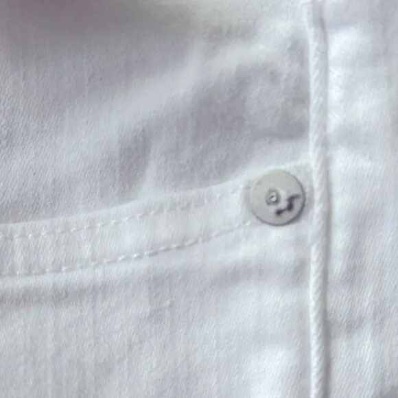 Madewell NWT Kick Out Crop Jeans Size 31 in Pure White