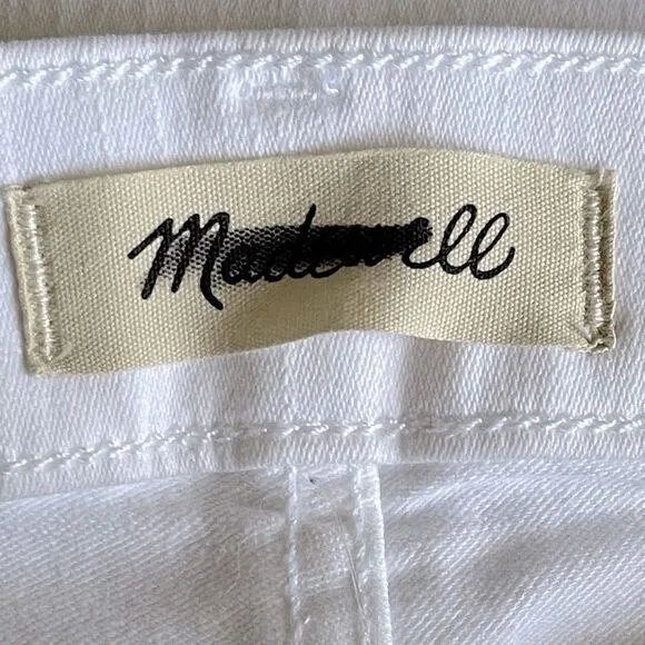Madewell NWT Kick Out Crop Jeans Size 31 in Pure White