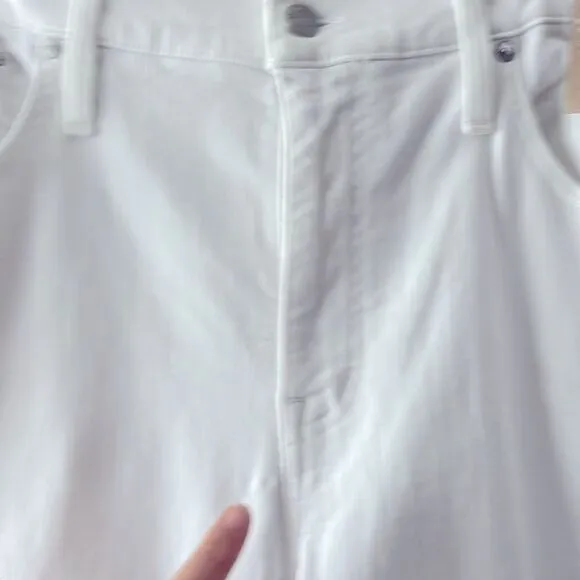 Madewell NWT Kick Out Crop Jeans Size 31 in Pure White