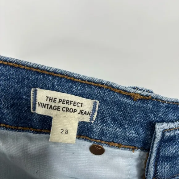 Madewell The Perfect Vintage Crop Jean in Sandford Wash: Summerweight Edition 28