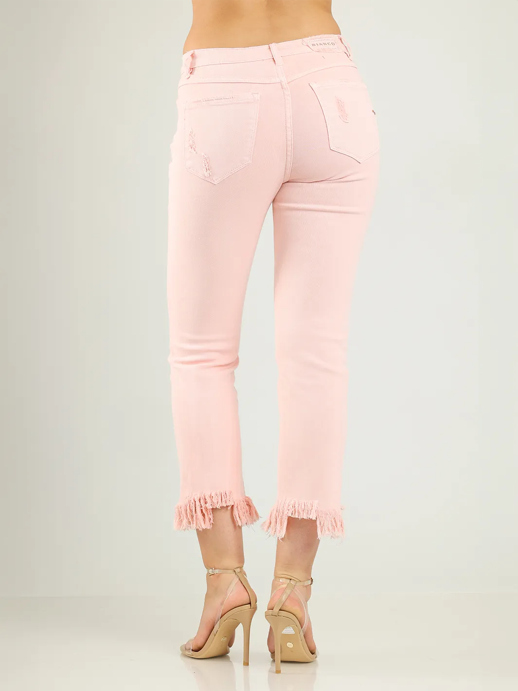 Maggie Pink Cropped Jean