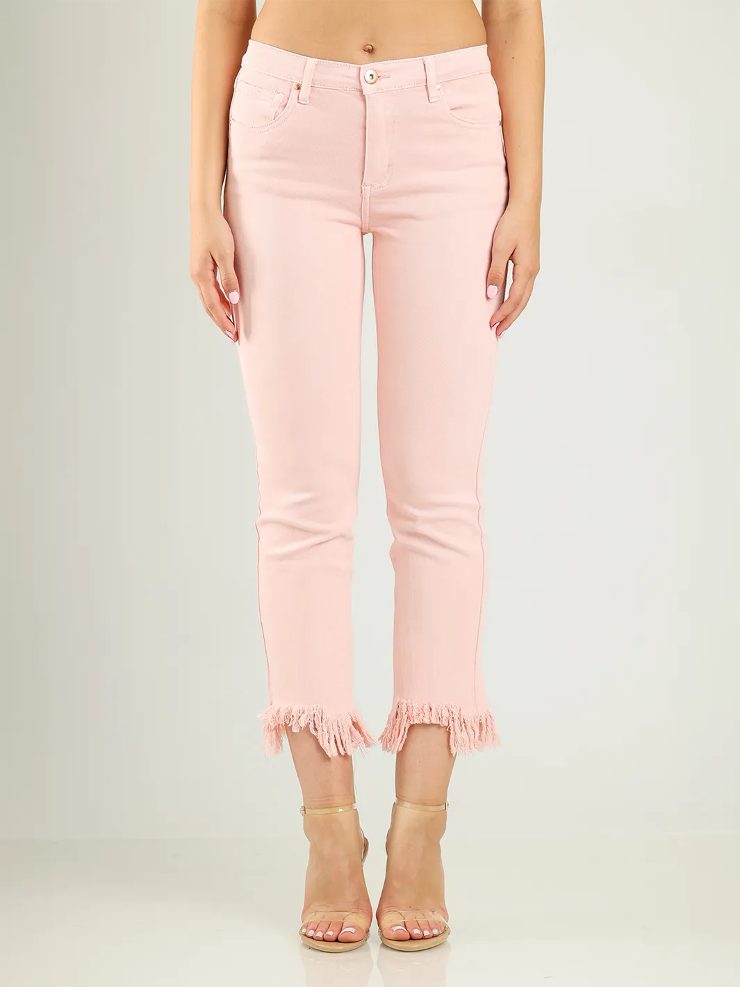 Maggie Pink Cropped Jean