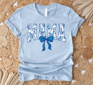 Mama Blue Bow