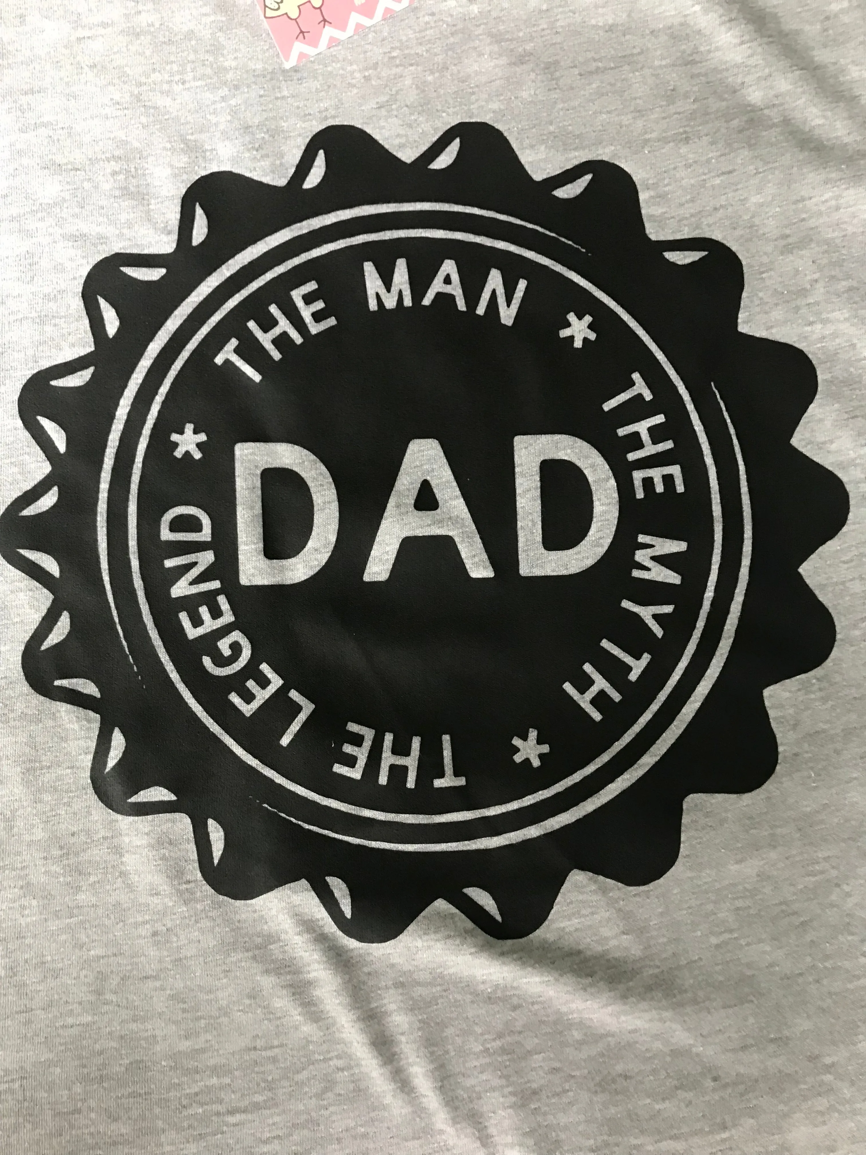 Man, Myth, Legend Dad Bottle Cap T-Shirt