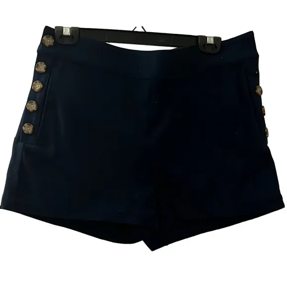 Marie Oliver Blue High Waist Shorts