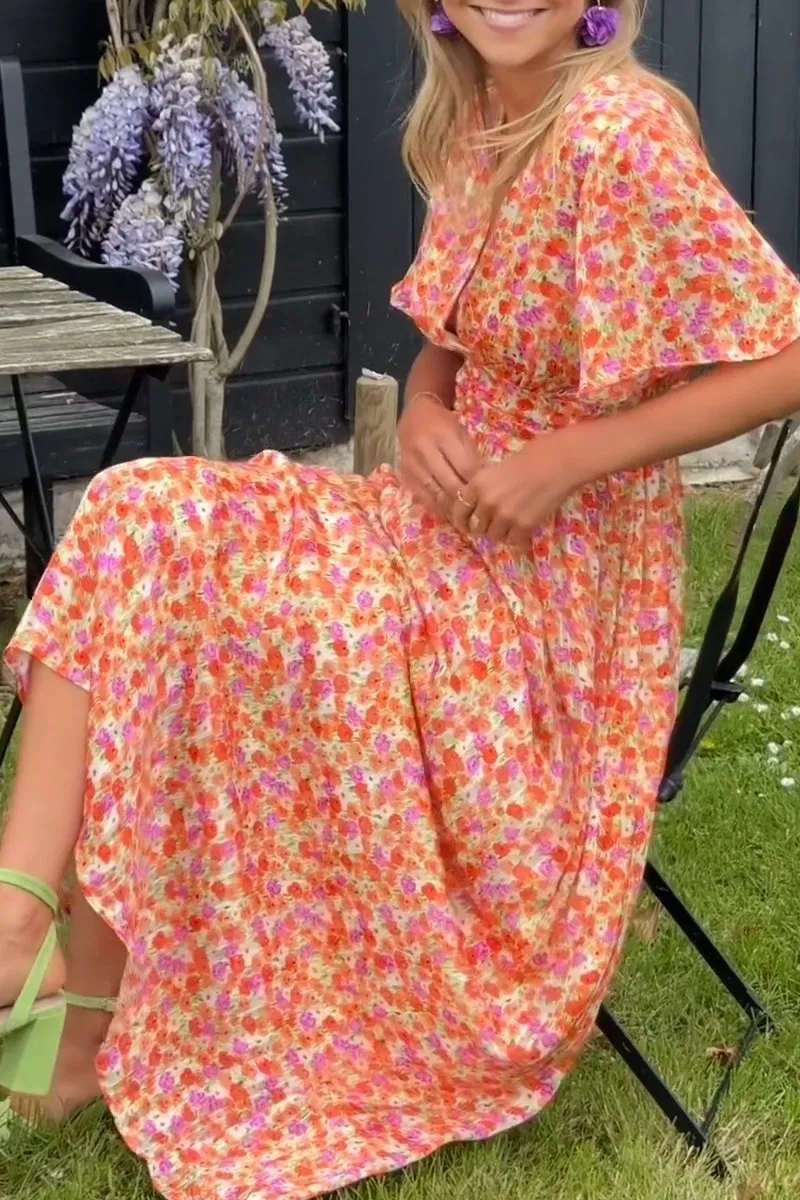 Marina® | Elegant Long Floral Dress