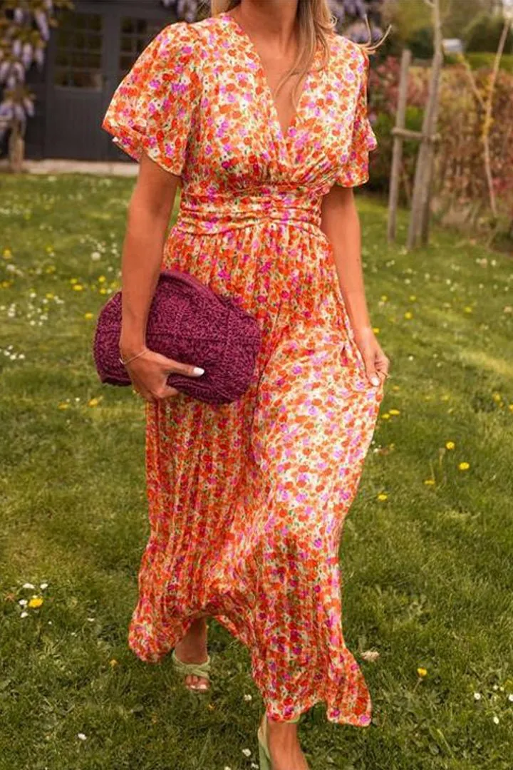 Marina® | Elegant Long Floral Dress