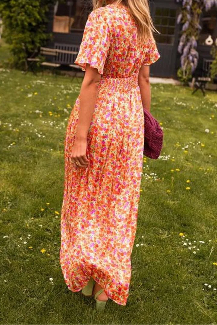 Marina® | Elegant Long Floral Dress