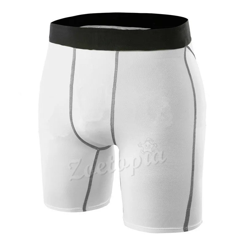 Men Breathable Quick Dry Underwear Tights Gym Fitness Running Boxers Football Soccer Skinny Sport Training Basketball Shorts