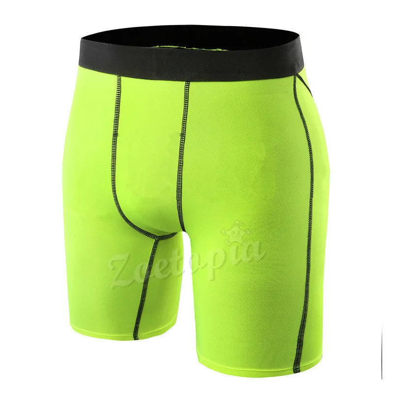 Men Breathable Quick Dry Underwear Tights Gym Fitness Running Boxers Football Soccer Skinny Sport Training Basketball Shorts