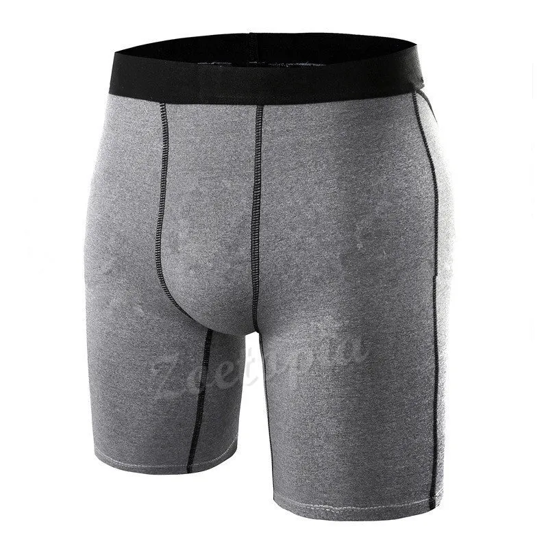 Men Breathable Quick Dry Underwear Tights Gym Fitness Running Boxers Football Soccer Skinny Sport Training Basketball Shorts