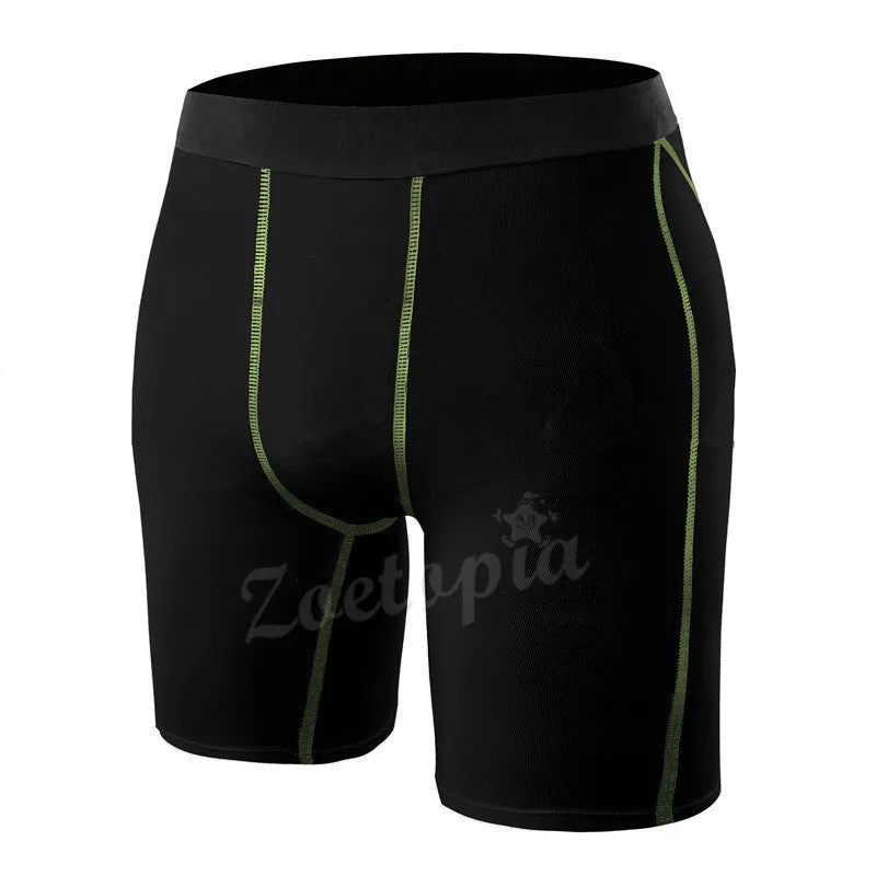 Men Breathable Quick Dry Underwear Tights Gym Fitness Running Boxers Football Soccer Skinny Sport Training Basketball Shorts